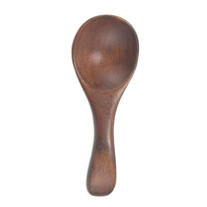 Natural Wooden Long Handle Soup Scoop - Eco-Friendly Ramen and Rice Ladle for Kitchen and Catering