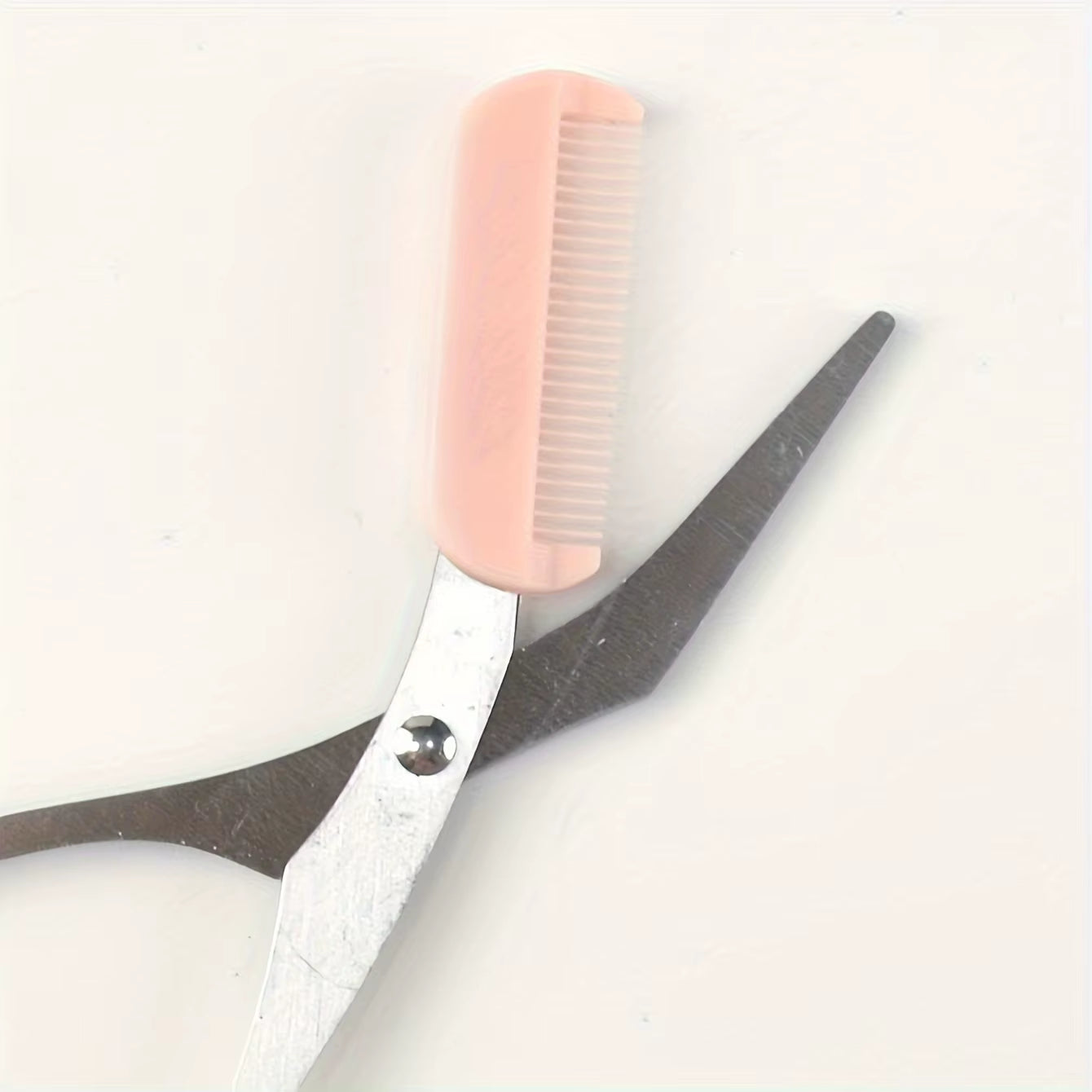 Eyebrow Trimming Scissors with Built-In Comb - Stainless Steel, Precise Grooming Tool, Creating Perfect Eyebrows