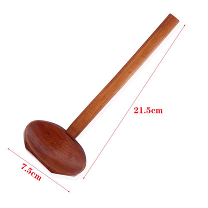 Natural Wooden Long Handle Soup Scoop - Eco-Friendly Ramen and Rice Ladle for Kitchen and Catering