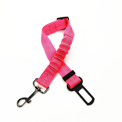 Adjustable Pet Car Seat Belt and Harness System for Dogs and Cats - Vehicle Safety Clip and Leash Accessories