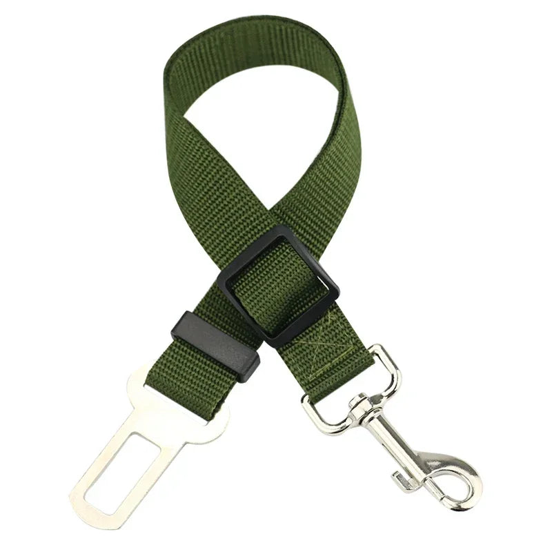 Adjustable Pet Car Seat Belt and Harness System for Dogs and Cats - Vehicle Safety Clip and Leash Accessories