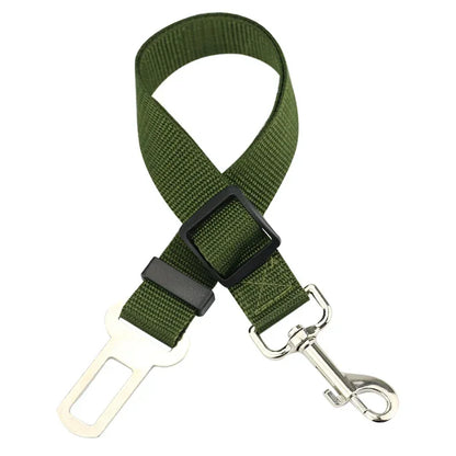 Adjustable Pet Car Seat Belt and Harness System for Dogs and Cats - Vehicle Safety Clip and Leash Accessories