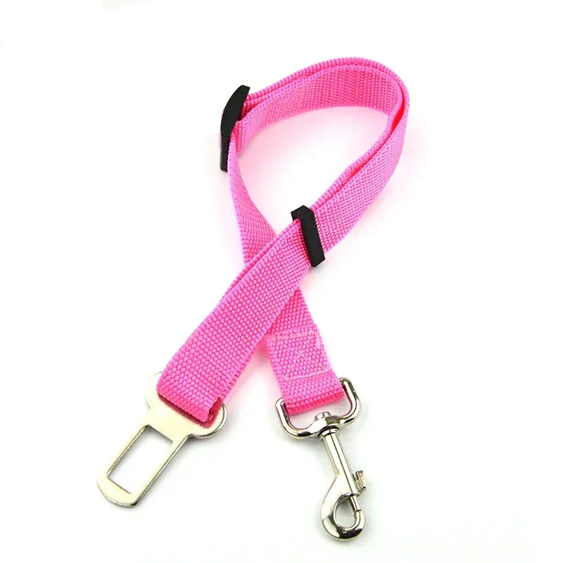 Adjustable Pet Car Seat Belt and Harness System for Dogs and Cats - Vehicle Safety Clip and Leash Accessories