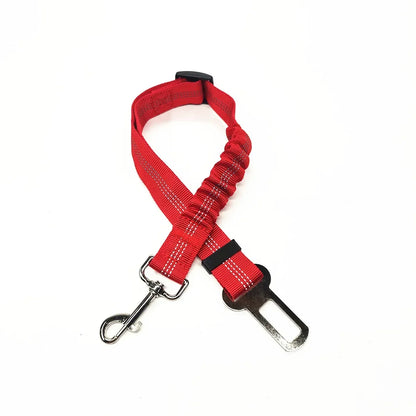 Adjustable Pet Car Seat Belt and Harness System for Dogs and Cats - Vehicle Safety Clip and Leash Accessories