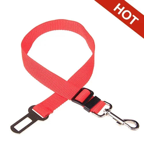 Adjustable Pet Car Seat Belt and Harness System for Dogs and Cats - Vehicle Safety Clip and Leash Accessories