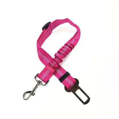 Adjustable Pet Car Seat Belt and Harness System for Dogs and Cats - Vehicle Safety Clip and Leash Accessories