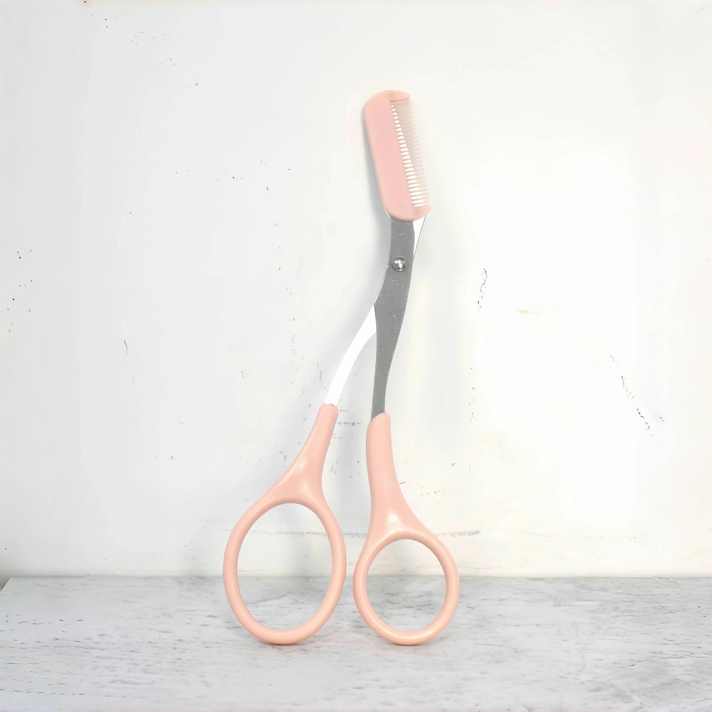 Eyebrow Trimming Scissors with Built-In Comb - Stainless Steel, Precise Grooming Tool, Creating Perfect Eyebrows