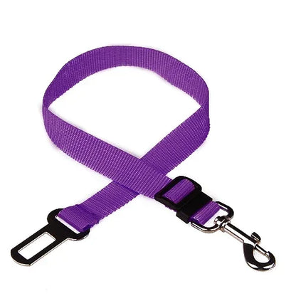 Adjustable Pet Car Seat Belt and Harness System for Dogs and Cats - Vehicle Safety Clip and Leash Accessories