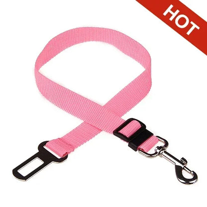 Adjustable Pet Car Seat Belt and Harness System for Dogs and Cats - Vehicle Safety Clip and Leash Accessories