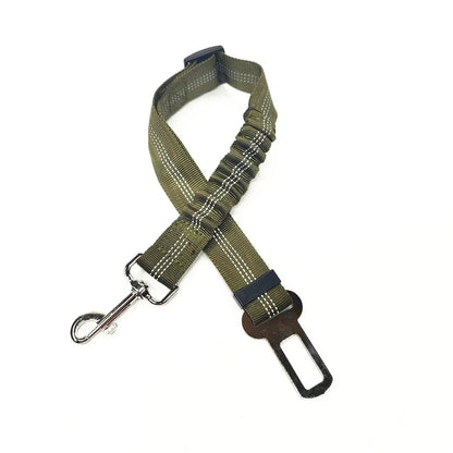 Adjustable Pet Car Seat Belt and Harness System for Dogs and Cats - Vehicle Safety Clip and Leash Accessories