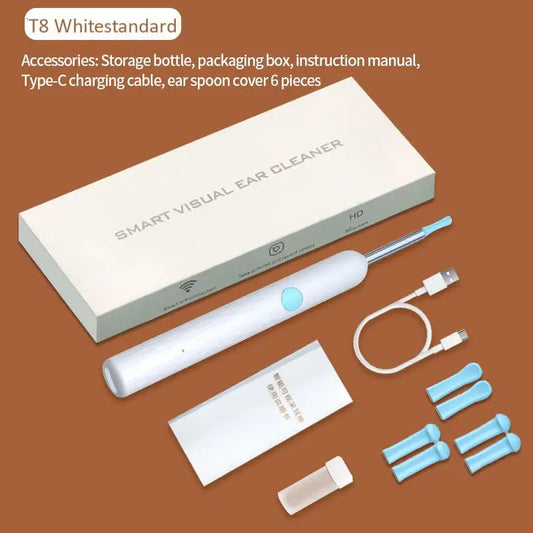 Ear Wax Remover with HD Otoscope & LED, 1296P Visual Ear Cleaner, Safe and Essential Tool for Family – Must-Have Ear Wax Remover