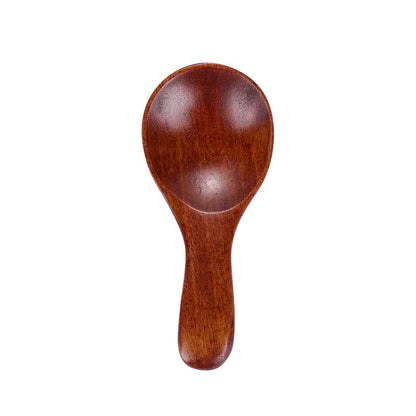 Natural Wooden Long Handle Soup Scoop - Eco-Friendly Ramen and Rice Ladle for Kitchen and Catering
